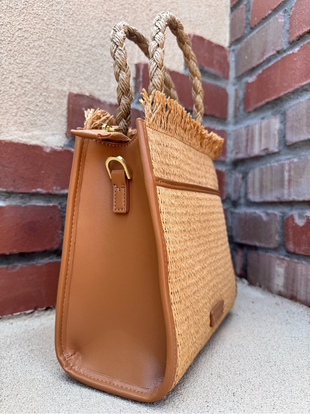 Spartina 449 🦞 Woven Straw Dune Lobster Satchel/Shoulder/Crossbody Bag - Picture 7 of 12